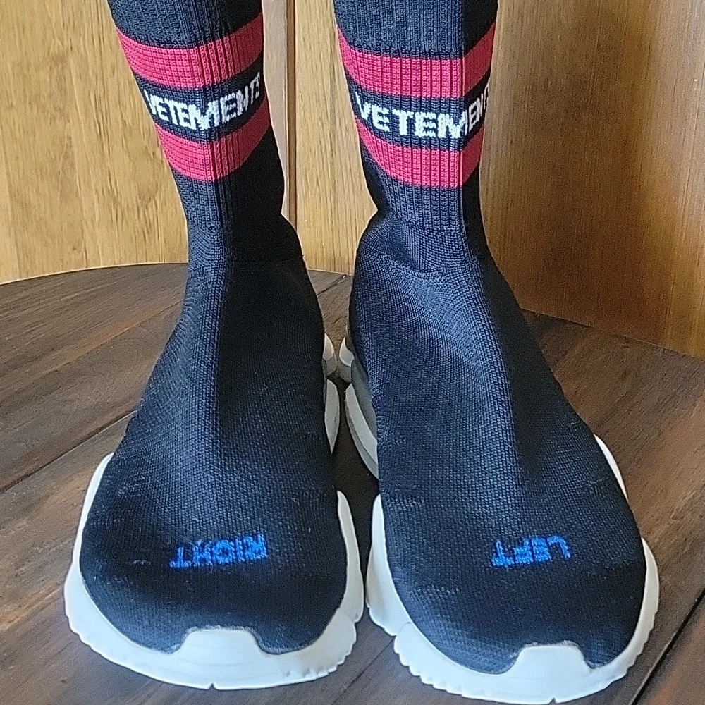 Vetements X Reebok Runner Sock Sneakers Sz 8.5